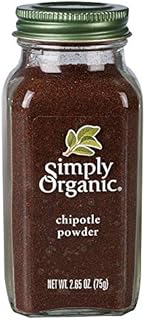 Simply Organic Chipotle Powder, Certified Organic, Vegan | 2.65 oz | Capsicum annuum