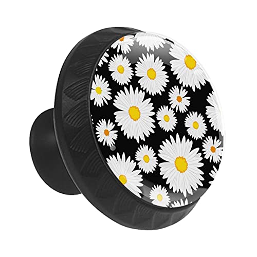 Boutons de tiroir ronds marguerite pour rénover facilement une commode en bois - 3