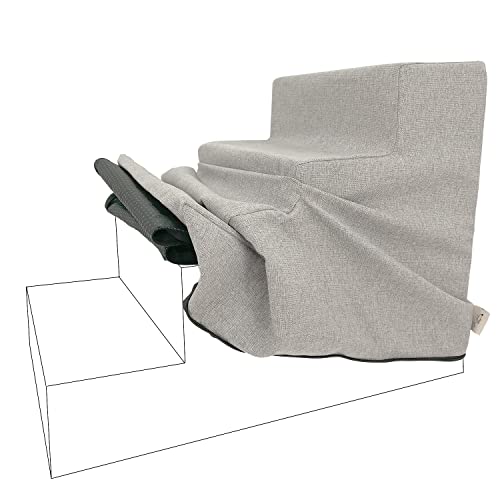 Best-Pet-Supplies-Foam-Pet-Steps-Cover-for-Small-Dogs-and-Cats-Portable-Ramp-Stairs-for-Couch-Sofa-and-High-Bed-Climbing-Cover-Only-Sand-4-Step-H-18-Cover-Only - Cucciolini Doodles   Best-Pet-Supplies-Foam-Pet-Steps-Cover-for-Small-Dogs-and-Cats-Portable-Ramp-Stairs-for-Couch-Sofa-and-High-Bed-Climbing-Cover-Only-Sand-4-Step-H-18-Cover-Only