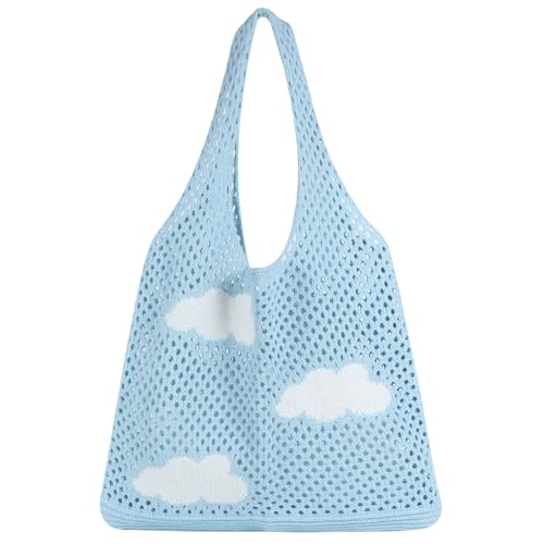Allhero Crochet Beach Tote Bag