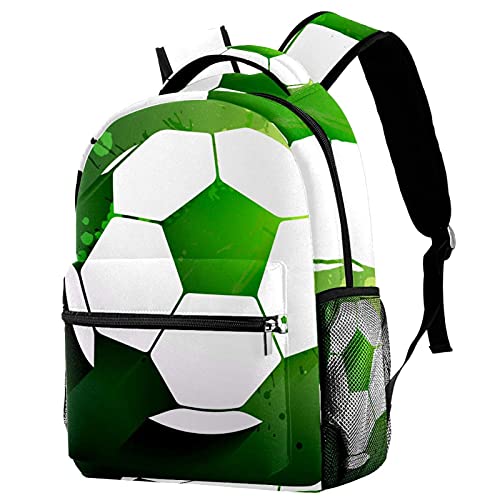 Sac à dos de voyage campus ado - Sac de sport vert mixte avec filet pour gourde