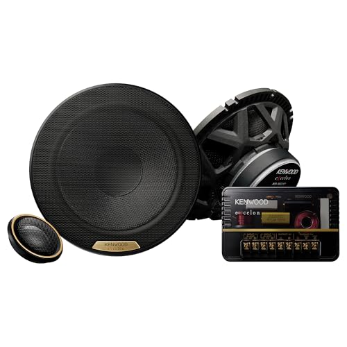 Kenwood Excelon Reference XR-1801P 7" Hi-Res Component Speaker System, 330W Peak, Bi-Amp Crossover, Deep Bass, Crystal Clear Highs, Audiophile Sound for Your Vehicle