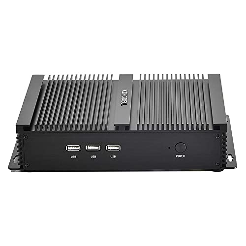 Image of KINGDEL Mini Business PC, Core i5-8250U 8th Gen CPU, 16G DDR4 RAM 1TB SSD, HD(4K@60Hz) Outputs 6xUSB 2xCOM, VGA Fanless Gaming Computer Support Two Screen