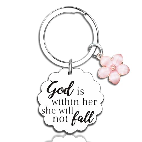 Klpoyu Christian Gifts for Women Inspirational Bible Verse for Friends Teen Girl Christian Keychain Spiritual Gifts Religious Biblical for Women Faith Based Gift Bible Accessories