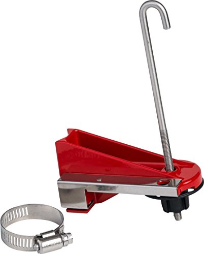 Brady 121540 Ball Valve Lockout, Powder-Coated Steel, Sized to Fit 0.5" to 2", Red