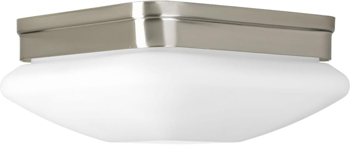 Progress Lighting 2-Light 9" Flush Mount, Appeal Collection, Indoor, P3549-09, Brushed Nickel