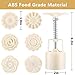 2 Sets Moon Cake Mold Cutter Cookie Press Cake Stamp with 12 Stamps 50g Mid Autumn Festival DIY Decoration Press Cake Cutter Mold
