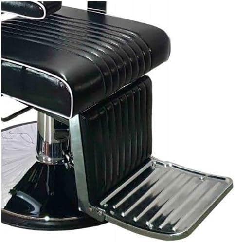 Genérico Sillón Barbero hidráulico reclinable y Giratorio con reposabrazos Modelo Cut - Color Negro