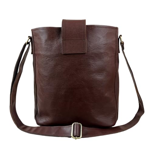 Madosh, Leather Bucket Purse Crossbody Hobo Bag Women Messenger Office Handbag Crossover Purse3