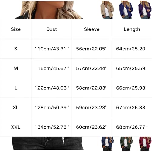 Womens Jacket Zip Up Casual Lightweight Jackets Trendy Outerwear Windbreaker Coat with Pockets2