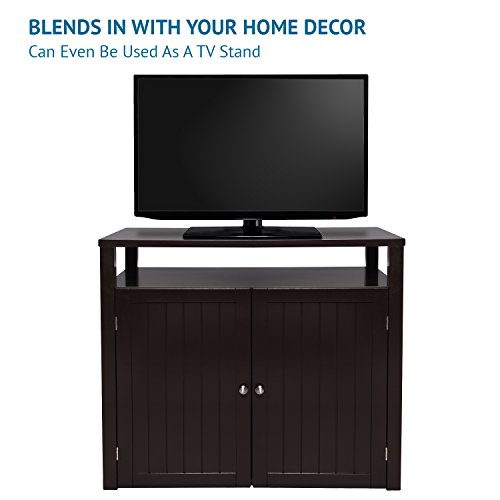 Arf Pets Cat Litter Box Enclosure, Large Cat House Furniture With Table, Designed To Fit Large Litter Boxes #TOP5