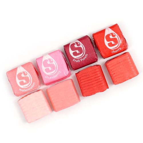 Star burst Fav Reds Fruit Chews Candy, 3lb Bulk Bag (Approx. 270 Pieces) Red & Pink Star burst