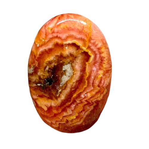 Rhodochrosite naturelle cabochon 47x22x5mm pour création de bijoux de lithothérapie