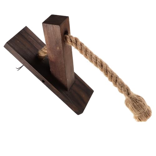 Lámpara de madera rústica y cuerda de cáñamo COLLBATH aplique vintage de alta calidad decorativo