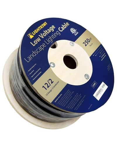 Lightkiwi 12/2 Landscape Lighting Wire 250ft