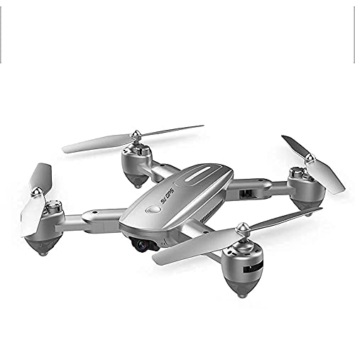 Wyxy cámara Drone FlyCam Quadcopter UAV con cámara 4K Gimbal de 3 Ejes 25 Minutos de Tiempo de Vuelo, para Principiantes (Silver 5g 4k) (Silver 4k)