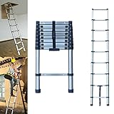 Escalera Telescópica, Capacidad de 330 Libras