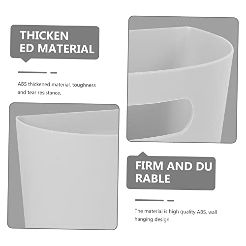 Caneca de basura rectangular gris para colgar en pared miniatura 7
