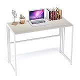 Earthsign Folding Desk for Working from Home, 40.6 Inch No Assembly Required Home Office Desks for...