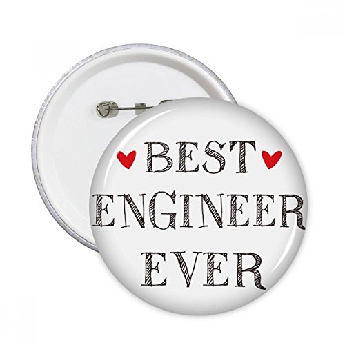 Badge ingénieur meilleur jamais profession pins boutons ronds multicolores XXL x5