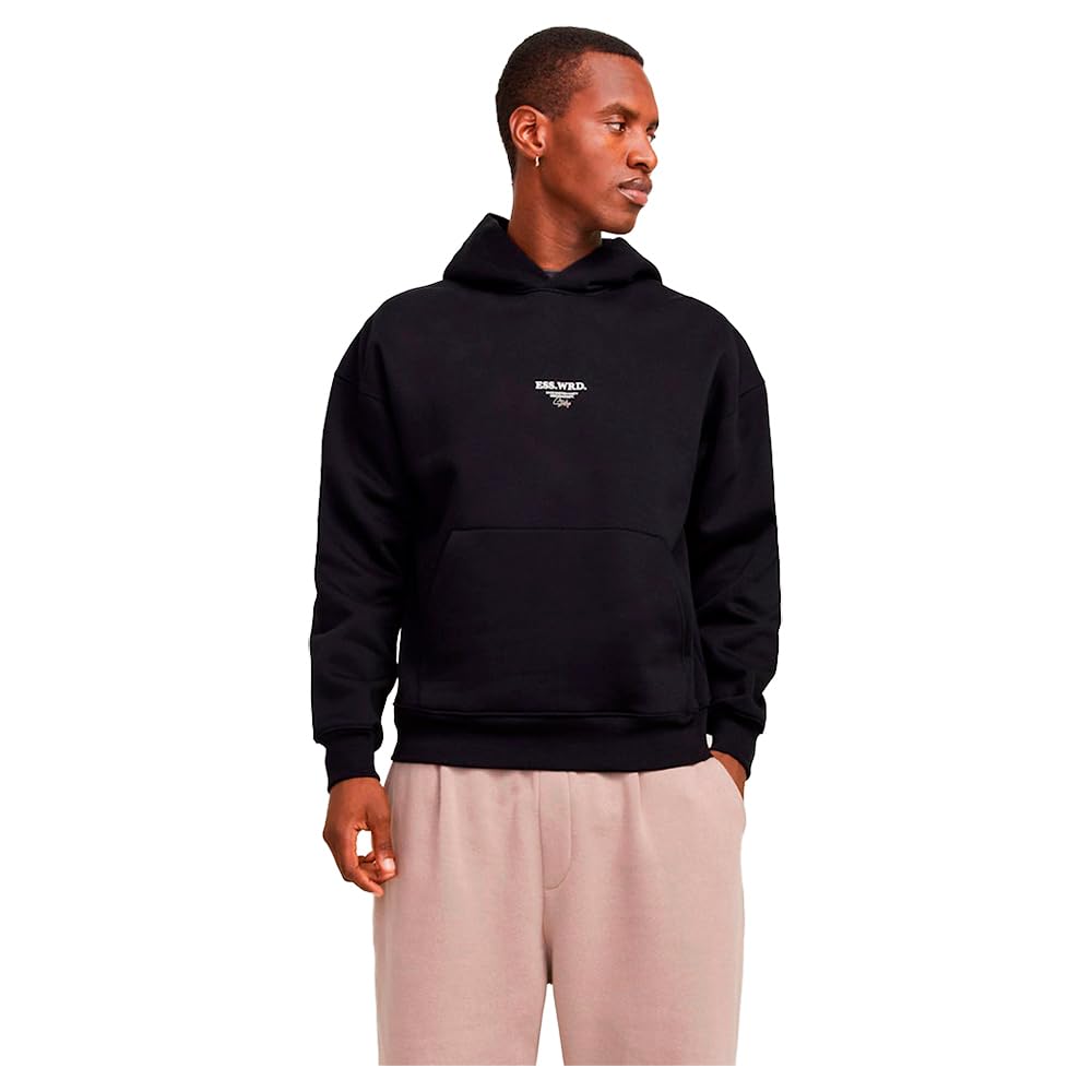 JACK&JONES JJEURBAN Edge Studio Sweat Hood Noos, black, M