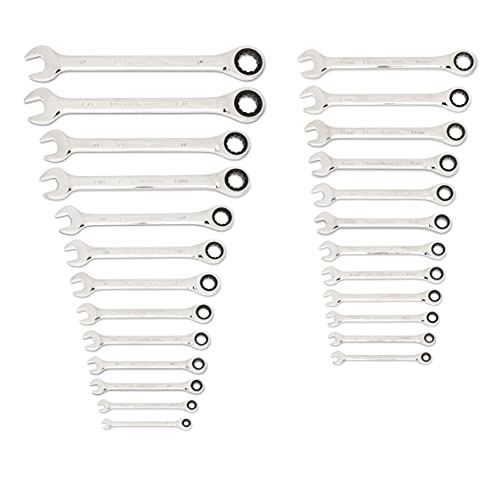Gearwrench 25 Pc. Combination Ratcheting Wrench Set, Sae/Mm - 86700 #TOP1