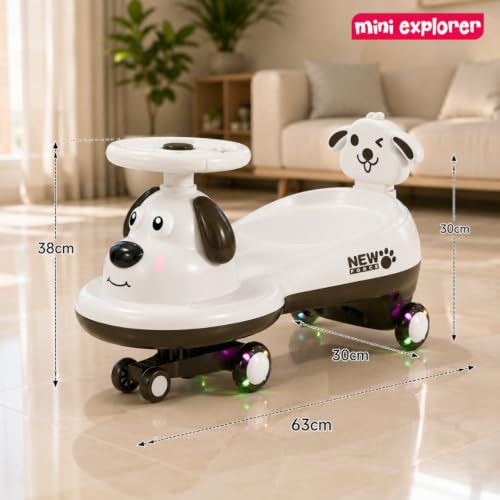 Image of MiniExplorer Twisting Swing Magic Car for Kids, Boys & Girls Age 1-5, Pink