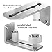 LDB_BUILDING Stainless Steel Floor Guide for Sliding Barn Door, Adjustable Flush Wall Mount Stay Roller Guide