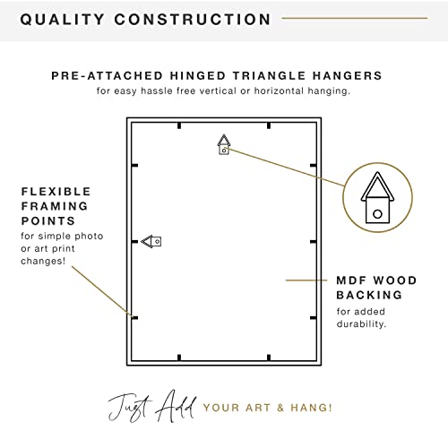 Mcs East Village Frame, Black, 11 X 14 Matted To 2 Open 4 X 6 In, Single #TOP4