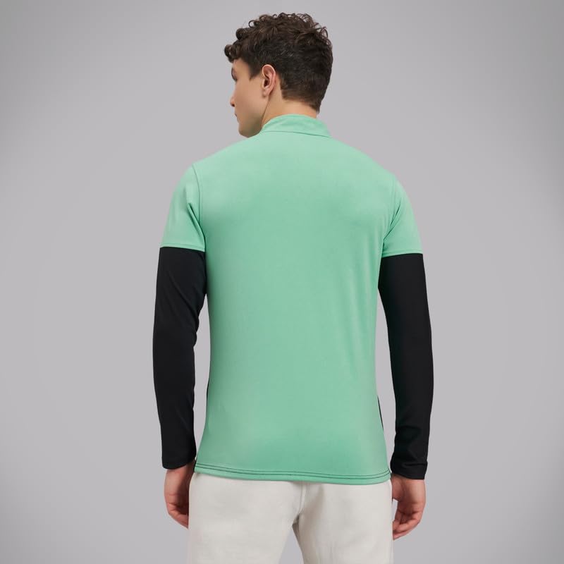 Image of ATICX Polyester Full Sleeve Compression High Turtle Neck Sports Jersey T Shirt for Men - Quick Dry Fit Gym Workout Top for Running, Swimming, Training, Cycling, Football, Badminton