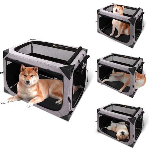 Dog Crate,36x25x25 Inch Large Dog Crate for Large or Medium Dogs, Portable and Foldable Design of...