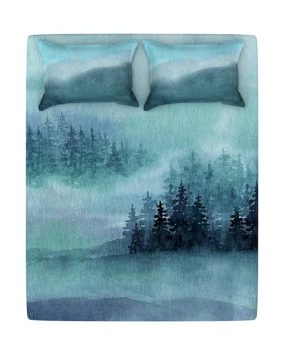 Image of Portico New York Super King Size Flat Bedsheet with 2 Pillow Covers Facets (Multicolor 5)
