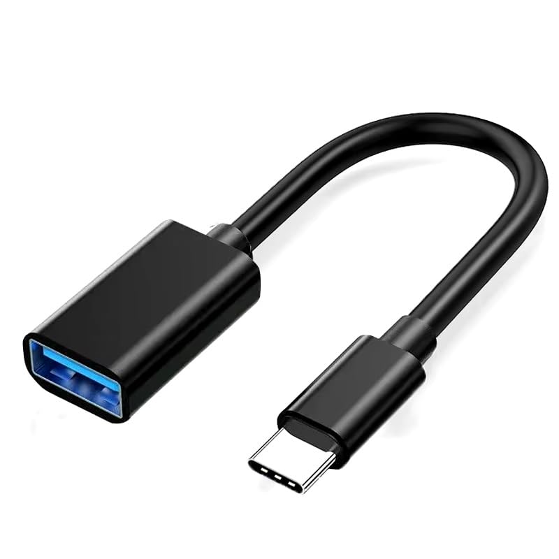 Cable USB 3.0 3A Tipo C macho - USB A hembra, Cable USB-C a USB-A OTG, Cable adaptador USB Tipo C a USB 3.0 hembra, Cable OTG USB C, Para dispositivos hasta 15 W, Velocidad 5 Gbit/s, 20 cm