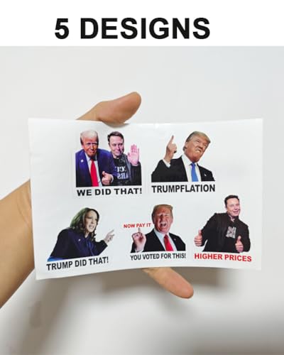 Image of 200PCS I Did That Trump Stickers, Trump I Did That Stickers Anti Trump Stickers Anti Trump Merchandise, UWHENBO Waterproof Easy to Remove, No Residue Leaves, Funny Decal Anti Elon Musk Signs