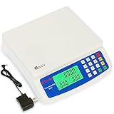 30kg x 1g Electronic Computing Scale, MOCCO LCD Digital Commercial Food Produce Scales 66LB Capacity