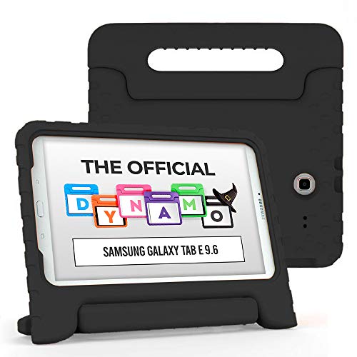 Cooper Dynamo [Rugged Kids Case] Protective Case for Samsung Tab E 9.6 | Child Proof Cover, Stand, Handle | SM-T560 T561 T562 T563 T565 T567 (Black)