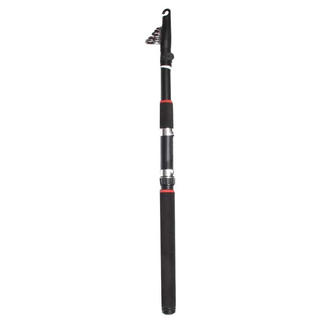 Caña de pescar 2.4M spinning rod con herramientas y accesorios de acero