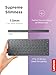 Lenovo Multi-Device Wireless Bluetooth Keyboard, Connect Up to 3 Devices Simultaneously, Compatible with iOS, Android, Windows, Slim Profile, Rechargeable, 60-Hour Battery Life, Iron Grey