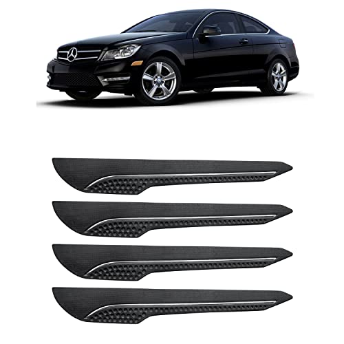 Image of AOSIS-Car Bumper Protector /Bumper Guard for MercedesBenz C250 with Single Chrome Stripe (4-Pcs)