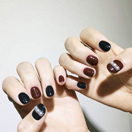 Mimei Faux Ongels Noel avec Père Noël, Faux Ongles Rouge Colorés pour Femme ou Fille Idée Cadeaux Accesoire de Noël Colle Pas Incluse Cover