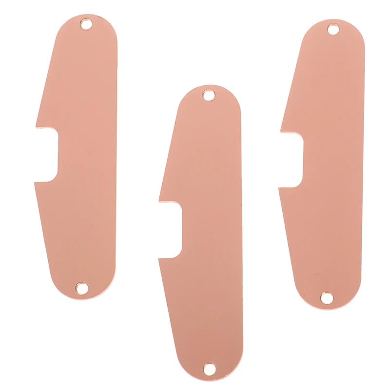 3pcs Steel Guitar Single Coil Pickups Base Plates Fit Strat Guitars