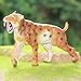 Gemini&Genius Yellow Saber-Toothed Tiger Animals Action Figure Toys for Kids (Smilodon)