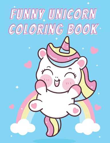 FUNNY UNICORN COLORING BOOK: for Kids, Perfect Gift for Girls & Boys, 8.5*11 inches, Beautiful Glossy Cover image 2