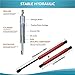 AkonRema - Car Front Hood Shock Rod Gas Springs Support Lift Struts - for Toyota Hilux Vigo 2005 2006 2007 2008 2009 2010 2011 2012, Black