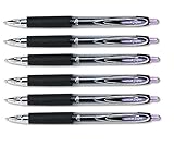 Uni-Ball Signo 207 Retractable Gel Ink Pens, 0.7mm, Medium Point, 6-Count (Purple, Medium)