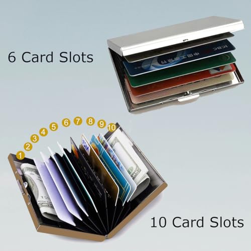 Custom Personalized RFID Credit Card Holder Stainless Steel Cards Wallet Business Card Holder Customized Name Logo for Women Men Gift Box3