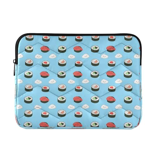Sushi Laptoptasche, 15,6 Zoll (39,6 cm), Schutzhülle für Laptop, Blau