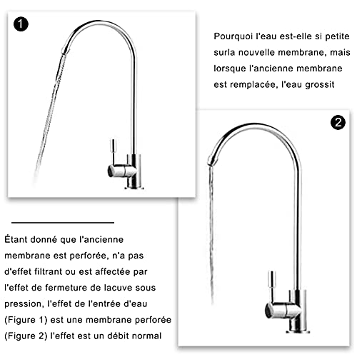 LZH FILTER 1812-75GPD RO Membran, Umkehrosmose, Rücklauf, Wasserfilter, Ersatz, für Wasserfiltersystem mit 5 Etagen - Image 6