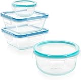 Snapware Total Solution Pyrex Glass Food Storage Container Set (8-Piece)