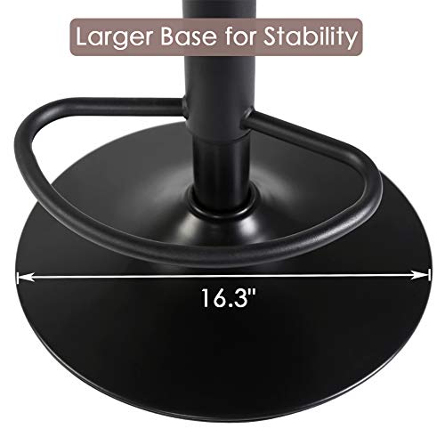 Superjare Bar Stools Set Of 4 - Adjustable Barstools With Back And Footrest, Counter Height Bar Chairs For Kitchen, Pub - Retro Brown #TOP6